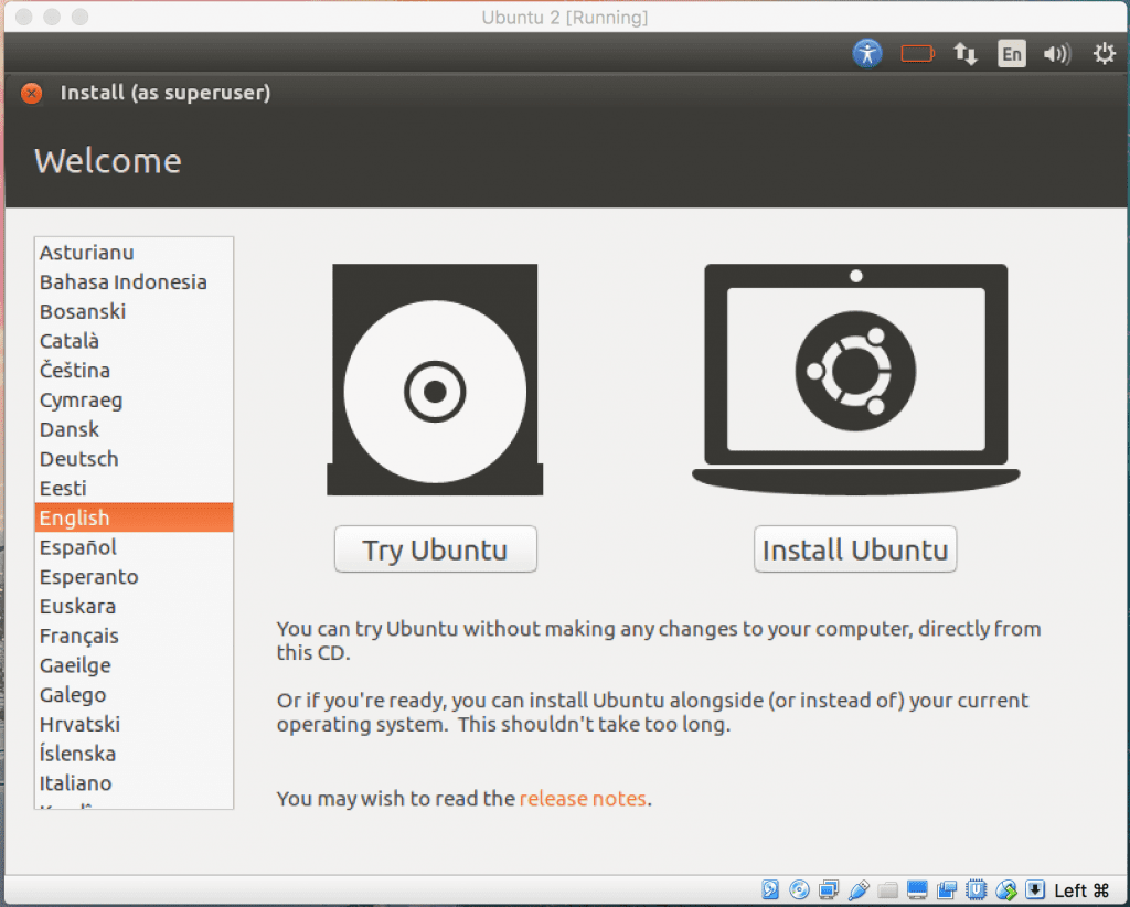 Install Ubuntu - VirtualBox