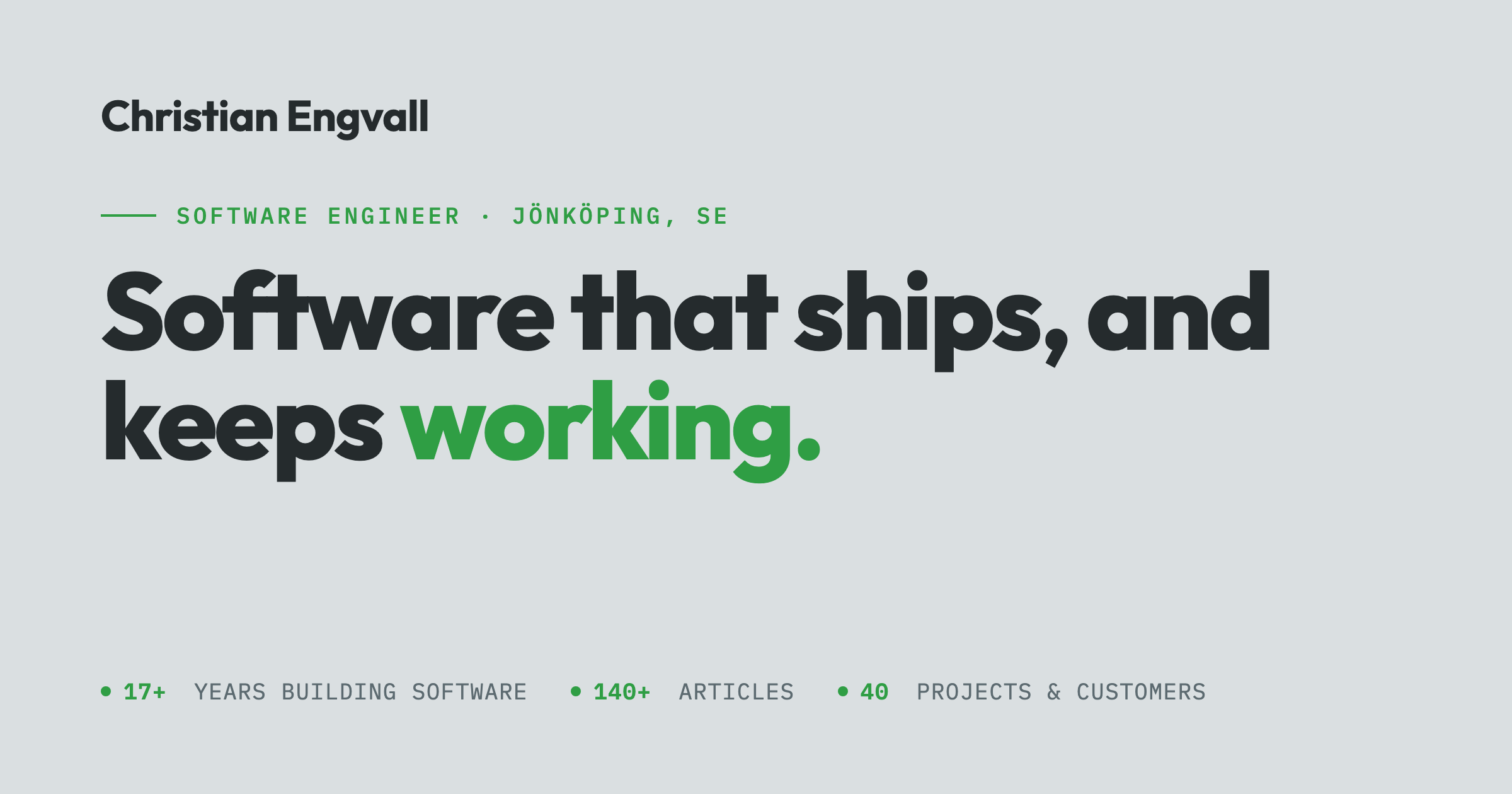 A fresh design for the site